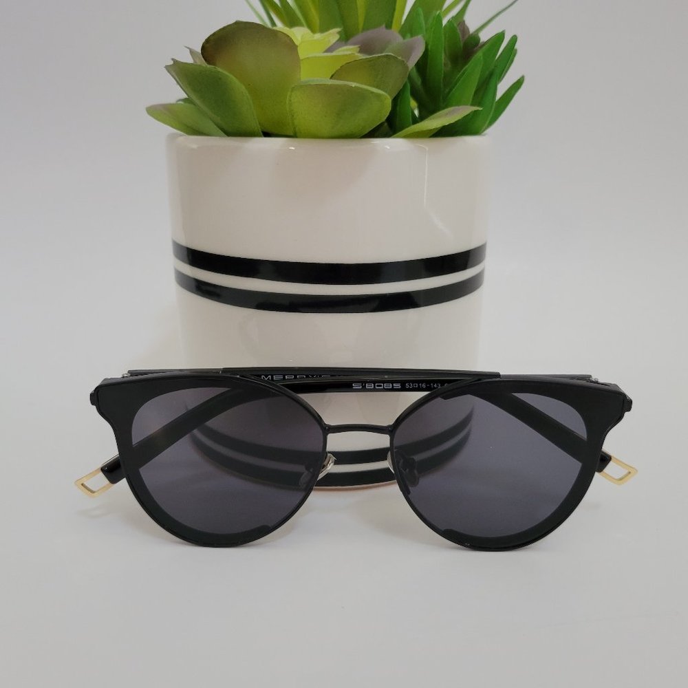 MERRYS Women Cat Eye Sunglasses Classic Brand Designer Semi Rimless Sunglasses
